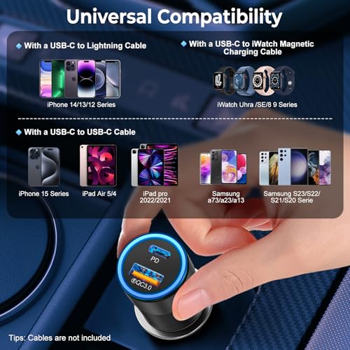 Car Charger USB C 3 (3 Count)