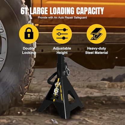 Jack Stands 6 Ton with Double Locking for Lifting Car SUVS