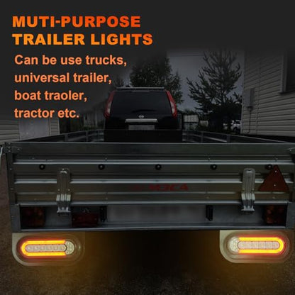 T012 Trailer Lights with Bracket