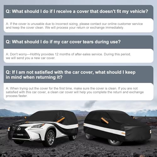 10 Layers SUV Car Cover Custom Fit for Lexus NX