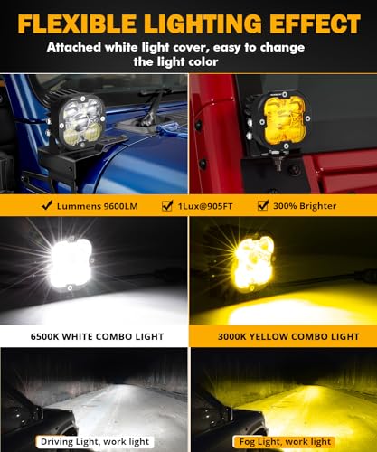 XP Ultra Series 3 Inch LED Light Pods Cube Off (2 Count)