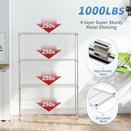 4 Tier Wire Shelf