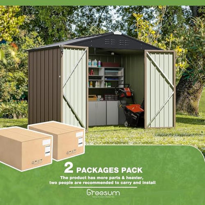 8x6FT Outdoor Storage Shed