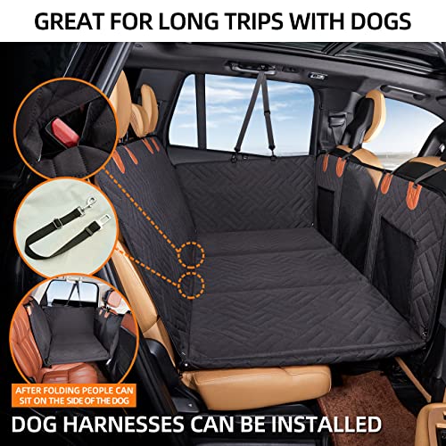 Hard Bottom Dog Car Seat Cover for Back Seat