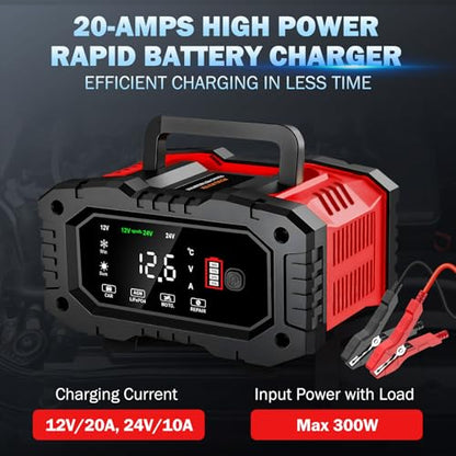 20 Amp Car Battery Charger