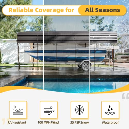 14x25x13 FT RV Metal Carport