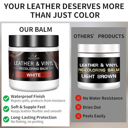 Leather Recoloring Balm and Scratch Repair Kit