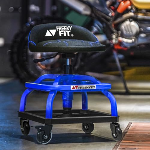 Rolling Shop Stool with Wheels