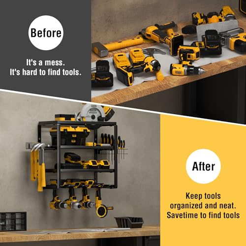 4 Layer Power Tool Organizer Wall Mount