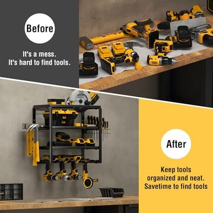 4 Layer Power Tool Organizer Wall Mount