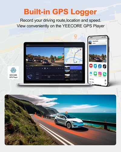 D21 Dash Cam Real 4K Dash Camera Front 5G WiFi GPS
