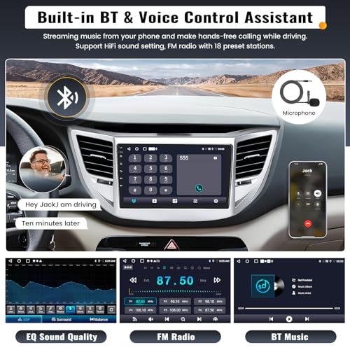 2G+64G 9 Inch Android Car Stereo for Hyundai Tucson 2015