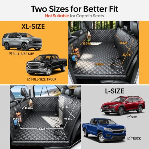 Dog Truck Seat Cover for Back Seat