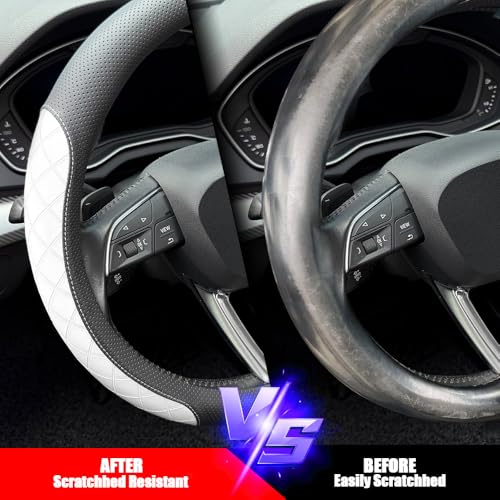 Nappa Leather Steering Wheel Cover