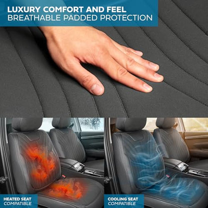 Curated Suede Leather Seat Covers for Cars & SUVs (2 Count)