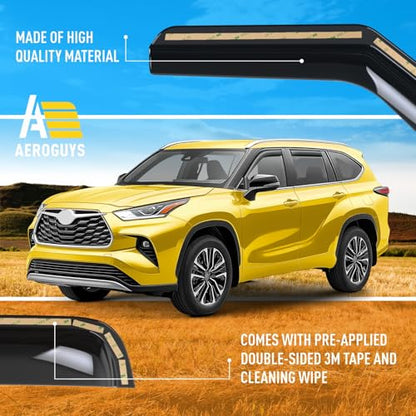 Extra Durable Window Deflectors in (4 Count)