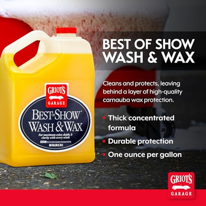 Best of Show Wash and Wax for Car Detailing and Cleaning (128 Fl Oz)