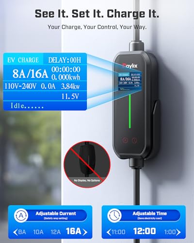 2026 Upgraded Level 1&2 EV Charger for ALL J1772 EV