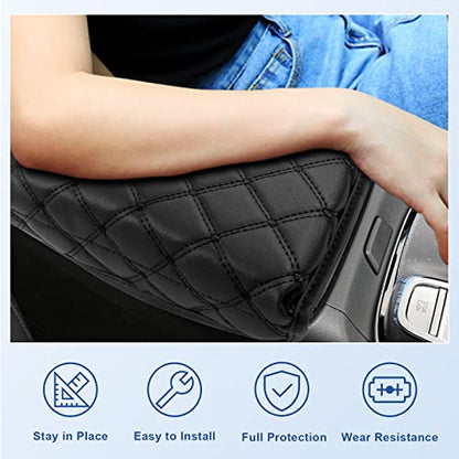 Center Console Cover for 2022 2023 2024 Santa Cruz Pickup Truck Armrest Cover Console Pad Armrest Seat Box Cover Leather Protector 2022 2023 2024 Santa Cruz Car Interior Accessories