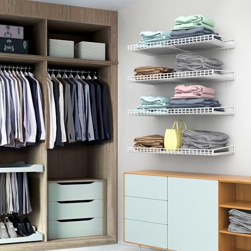 Wall Mounted Storage Shelf for Garage (4 Count)