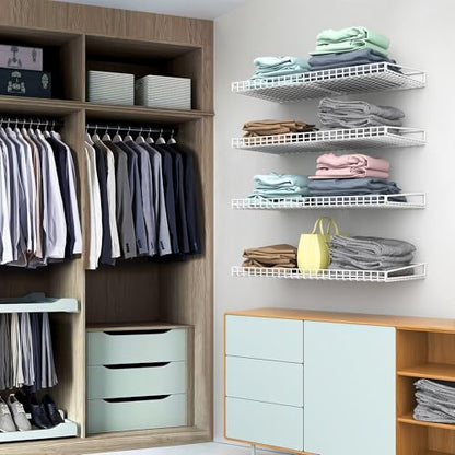 Wall Mounted Storage Shelf for Garage (4 Count)