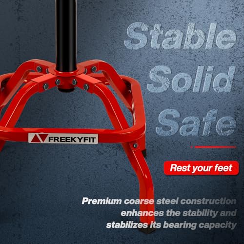 Garage Stool Adjustable Height Swivel Work Mechanic Shop Stool with Backrest