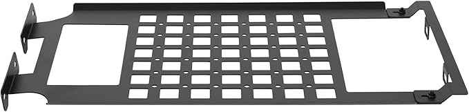 Hooke Road Front Overhead MOLLE Panel w/Pouches Roof Cargo Rack Storage Bag for 2018-2026 Jeep Wrangler JL & Gladiator JT 2/4 Doors (Hardtop Only)