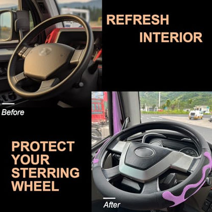 XL Comfy Grip Steering Wheel Cover for Semi Truck 18 Inch
