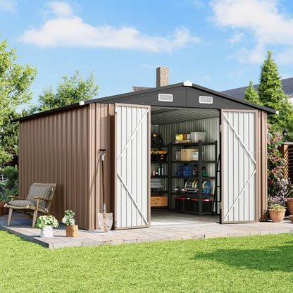 10x12 FT Outdoor Storage Shed Heavy
