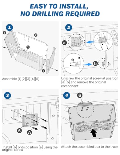 Truck Bed Storage Box Compatible with 2015