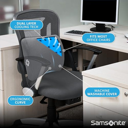 Memory Foam Lumbar Support Pillow for Office Chair