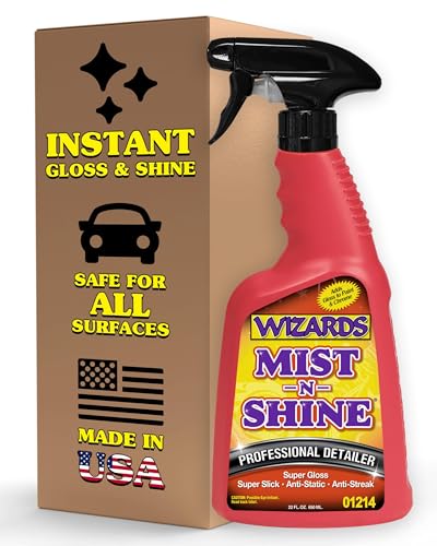 Mist-N-Shine Quick Detailer Spray - Waterless Wash - 22 oz (22 Fl Oz)