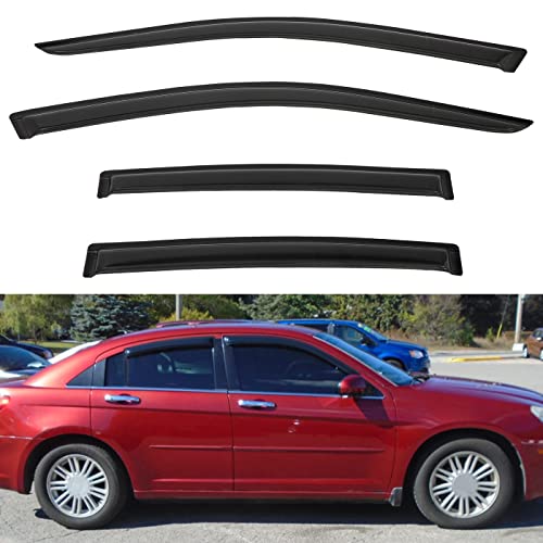 4pcs Window Visors Rain Guards for 2007 (4 Count)
