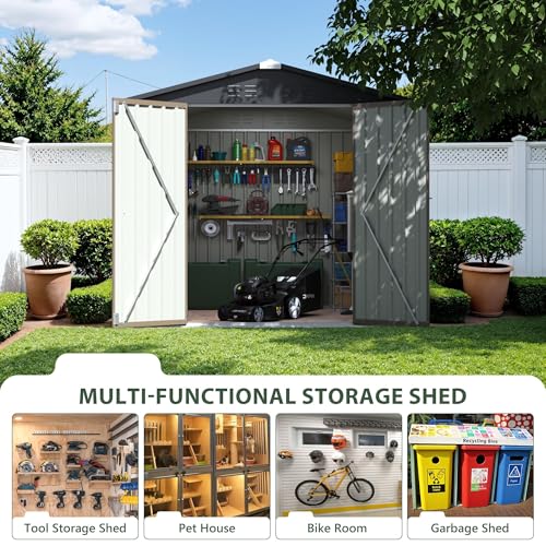 8x8 FT Outdoor Storage Shed