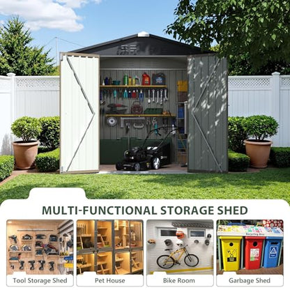 8x8 FT Outdoor Storage Shed