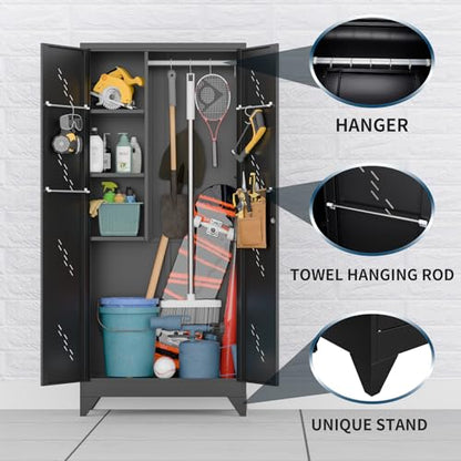 75" Taller Metal Garage Storage Cabinet