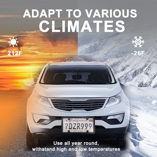 Transparent License Plate Cover and Frames