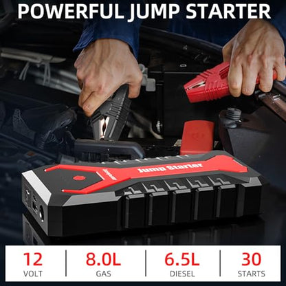 5000A 80.66Wh Portable Car Jump Starter