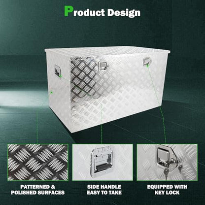 44 Inch Aluminum Diamond Plate Truck Bed Tool Box