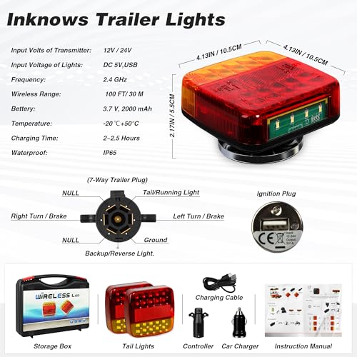 Wireless Magnetic Trailer Lights (2 Count)