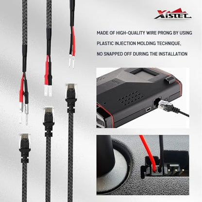 3PCS 16.5" Radar Detector Hardwire Power Cord Mirror Wire Plug Tap (3 Count)