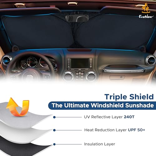 Jeep Windshield Sun Shade for Jeep Wrangler