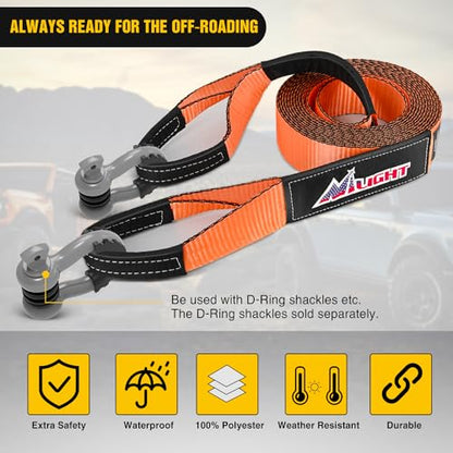 3" x 20' Recovery Tow Strap Lab Tested 31