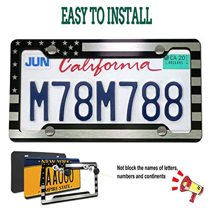American Flag License Plate Frames