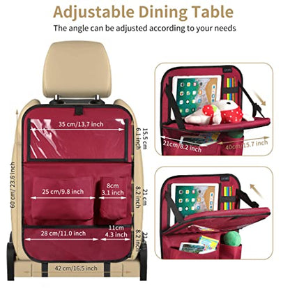 Car Backseat Organizer with Foldable Tablet Holder (18.6952 Ounce)
