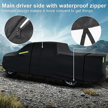 Truck Cover for Silverado 2500 3500 HD Crew cab Short Bed 6.6ft Windproof