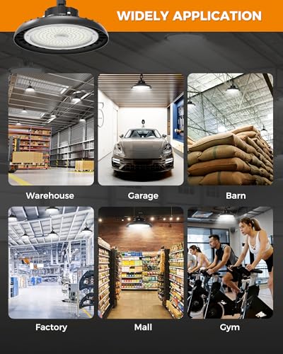 180W UFO LED High Bay Light 6 Pack (6 Count)