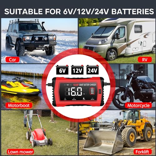 16 Amp Smart Battery Charger