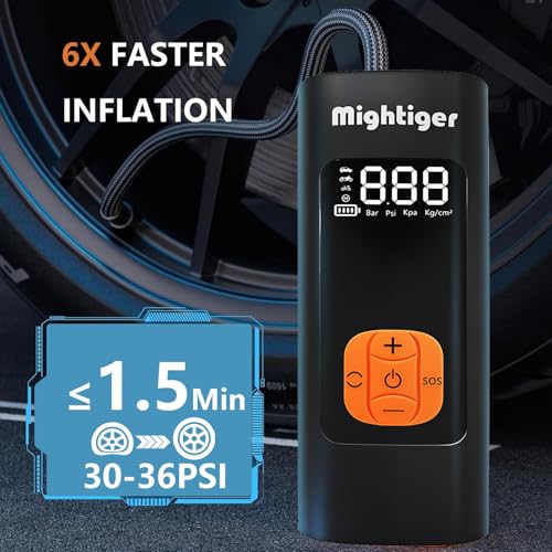 Tire Inflator Portable Air Compressor Cordless Automatic Air Pump