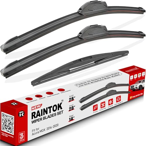 3 Pack Windshield Wiper Blades Replacement for Acura MDX 2014